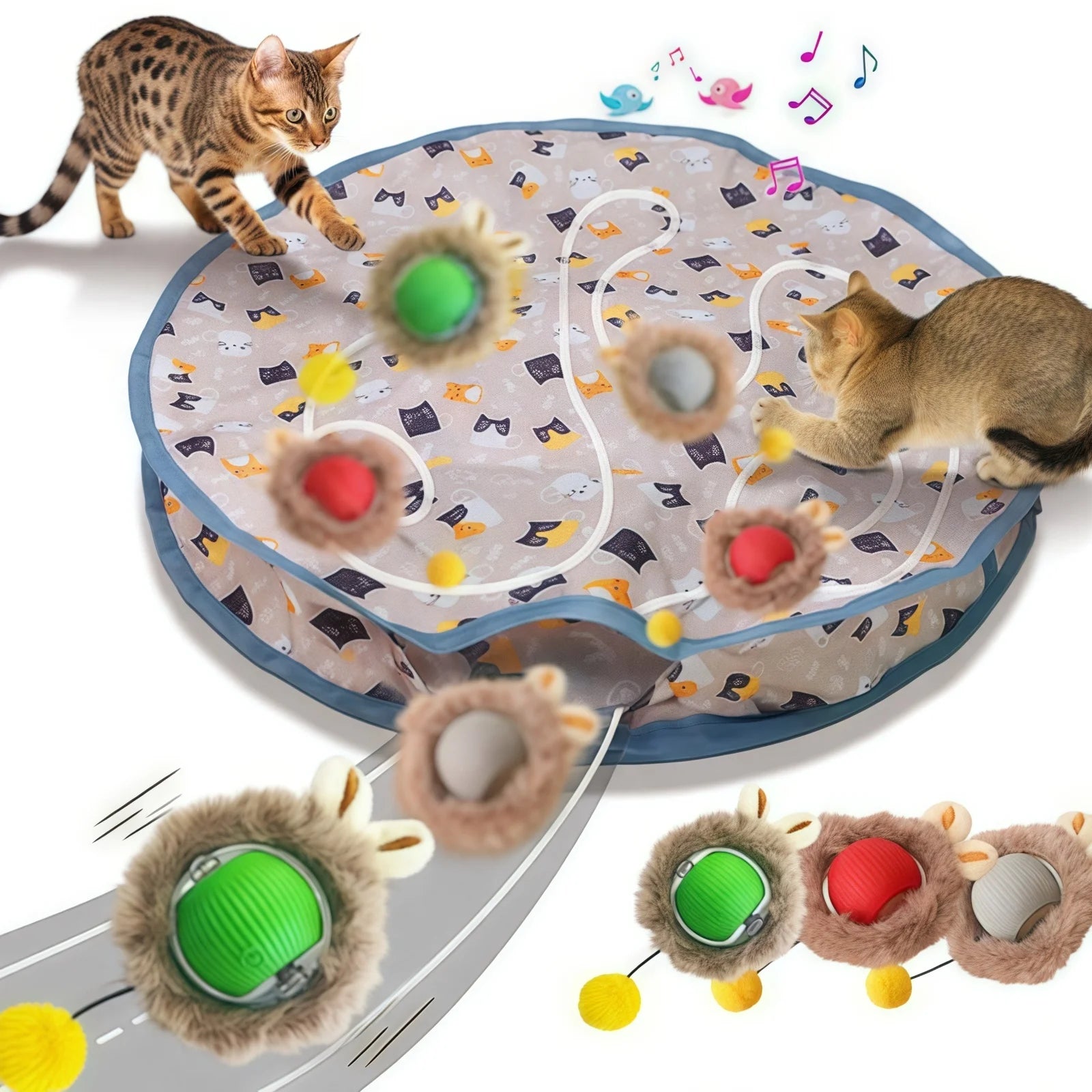 Interactive Cat Ball, Fast Rolling