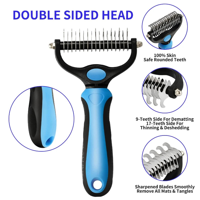 Pet Deshedding Brush Comb