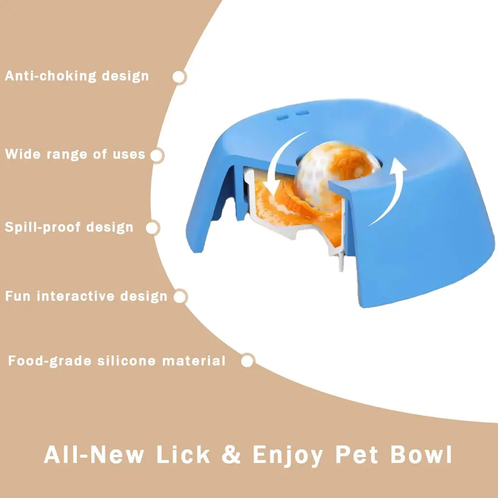 Anti-Choking Slow Feeder Dog Bowl