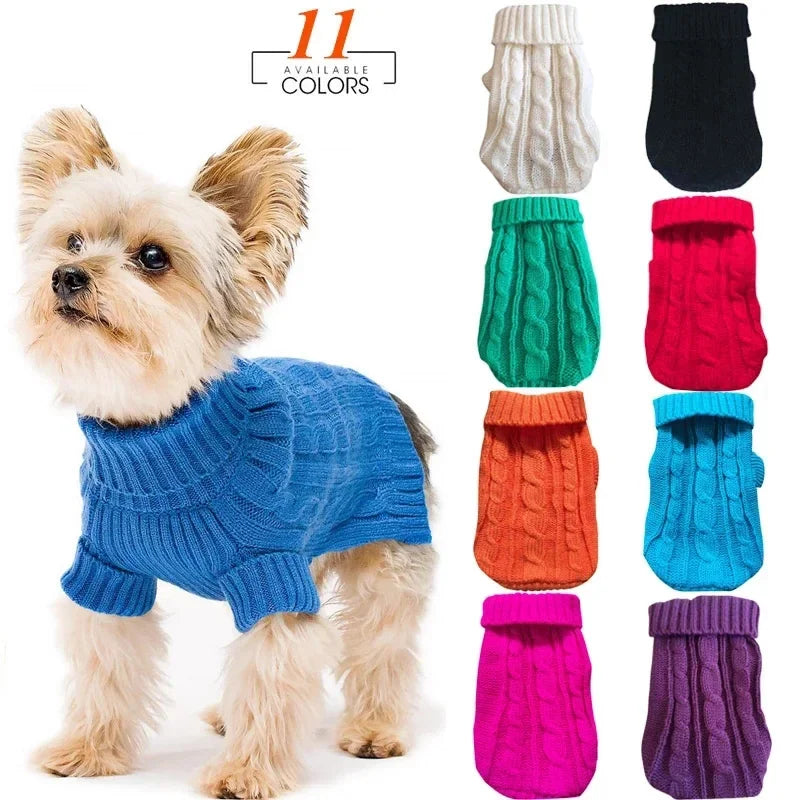 Knitted Pet Clothes For Small Medium Dogs