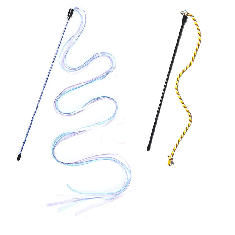 Long Satin Ribbon Cat Teaser