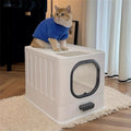 Enclosed Litter Box  with Scoop and Lid Anti-Splashing