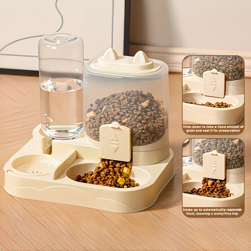 Large Pet Feeder & Water Dispenser,