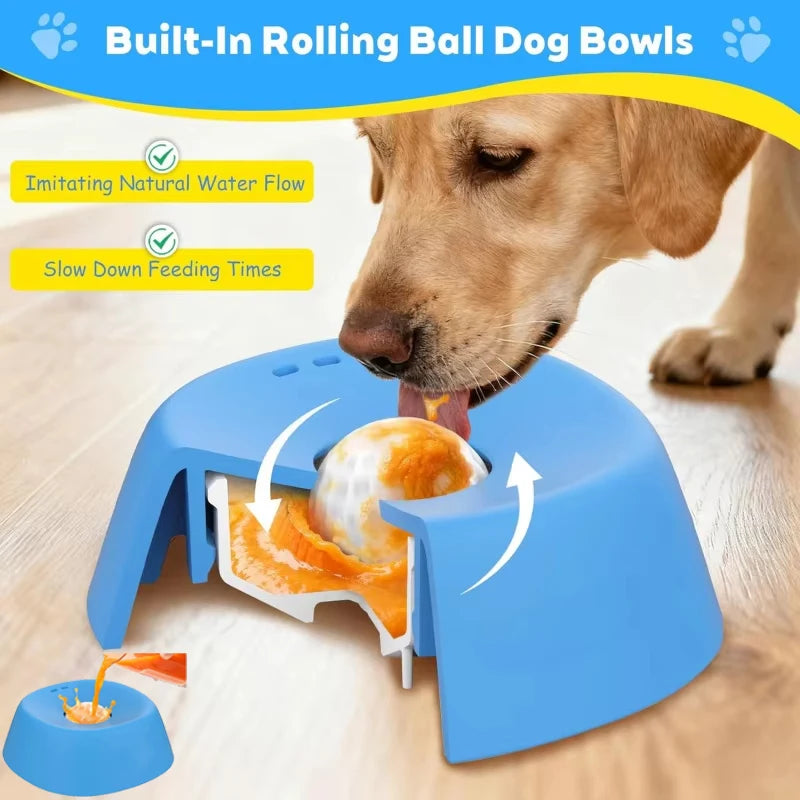 Slow feeding Dog Bowls  Anti-slip