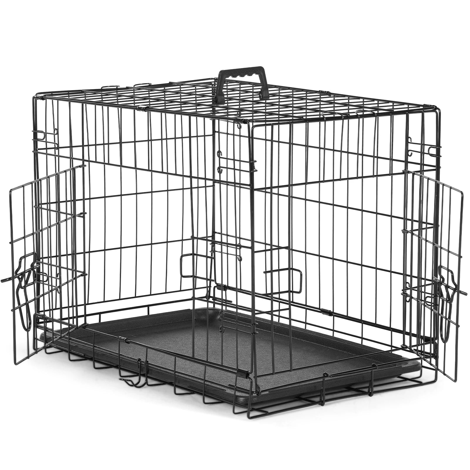 Double Door Metal Wire Dog Cage