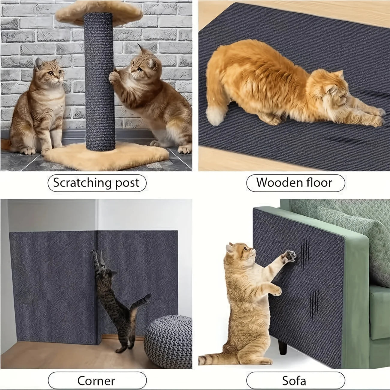2 Rolls Cat Scratching Self Adhesive Cuttable
