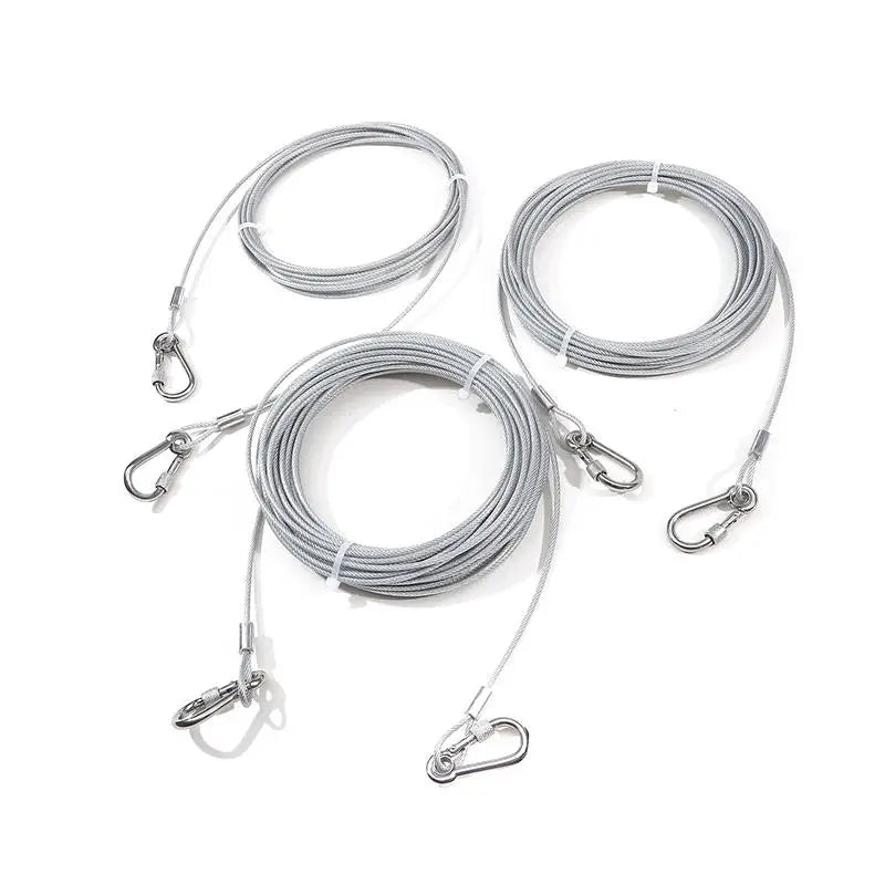 Double-headed Dog Tie Out Cable Leash