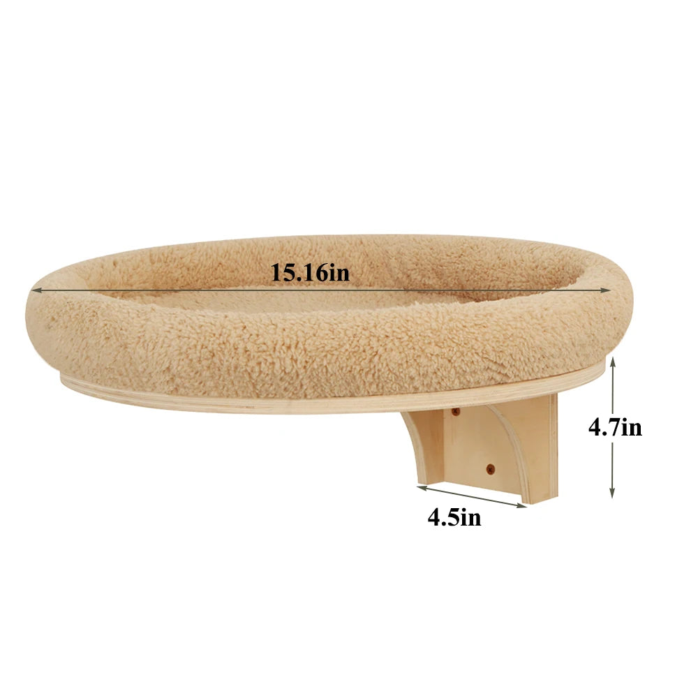Cat Wall Mounted Hammock with Scratching Post