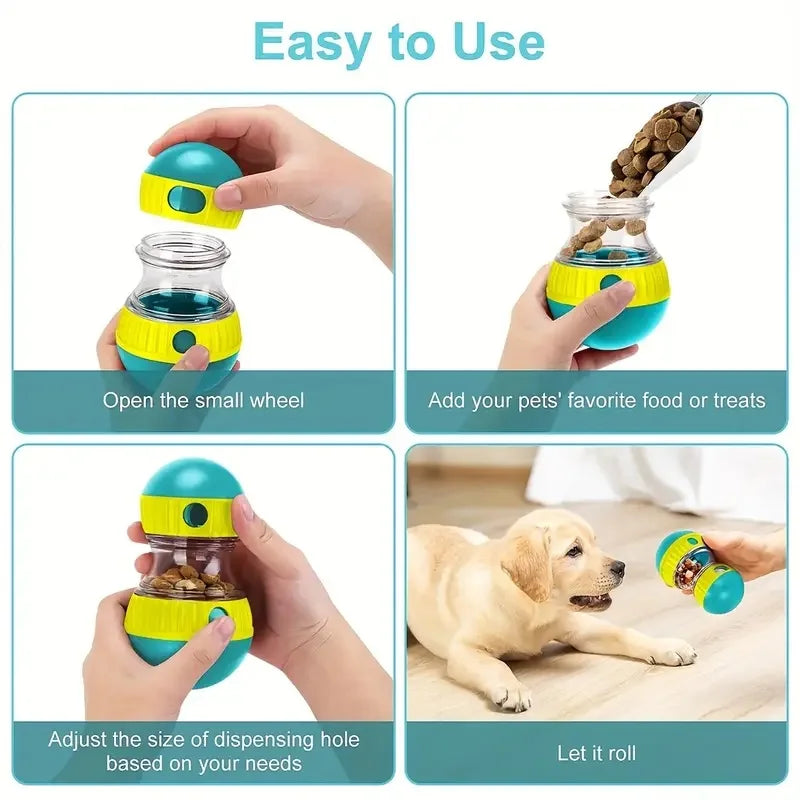 Slow feeder dog snack dispenser
