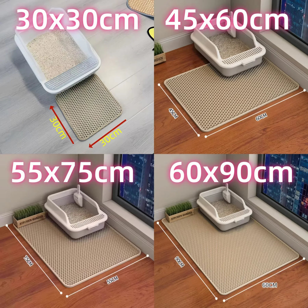 Heavy Duty Waterproof Large Cat Litter Mat