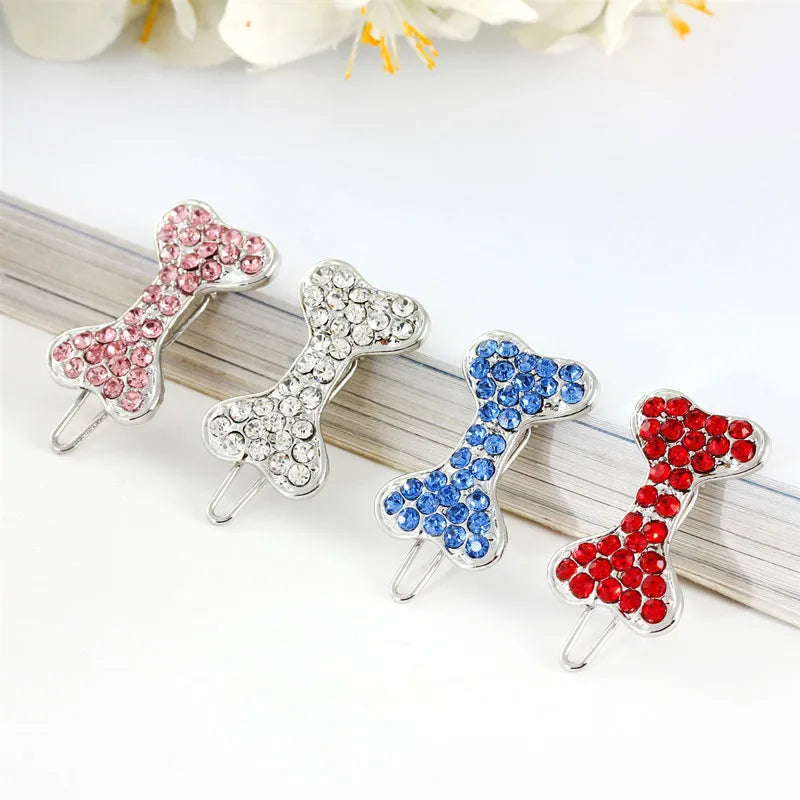 Pet Crystal Rhinestone Hair Clip