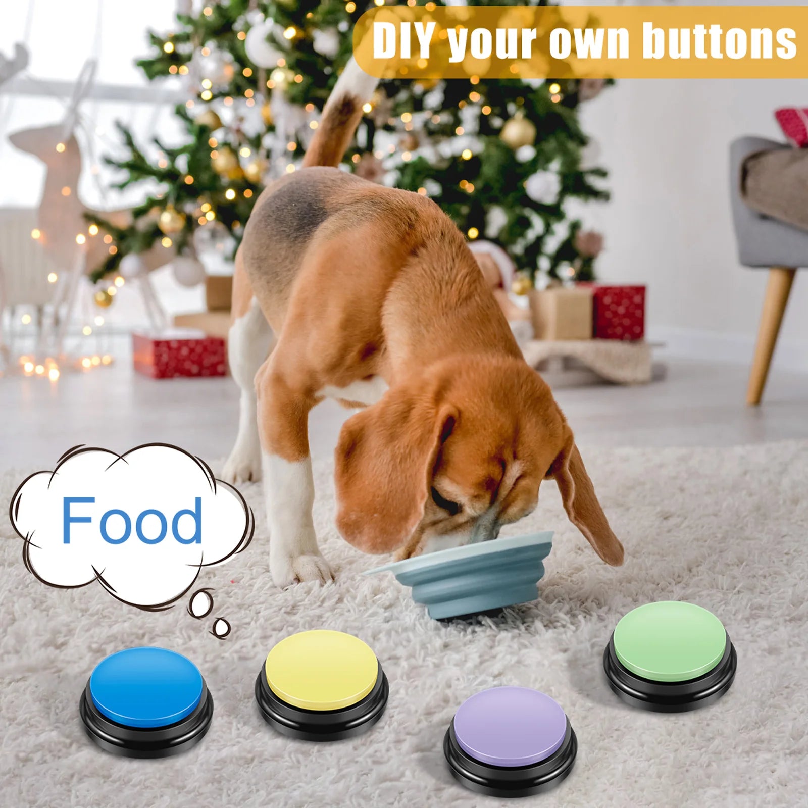 Voice Recording Button Pet Toys