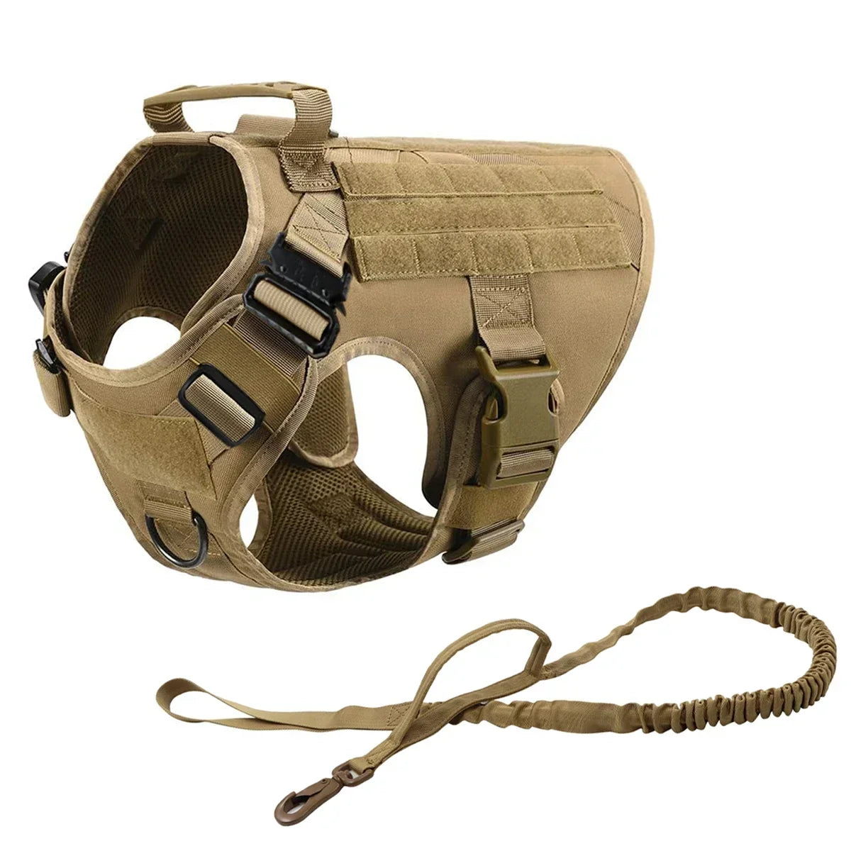 Tactical Dog Harness Leash Collar