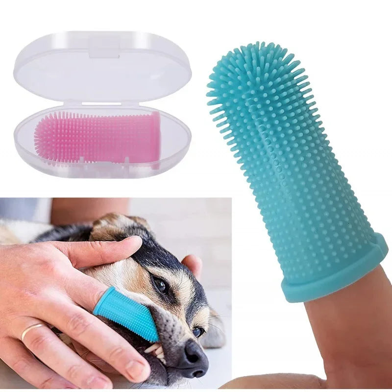 Dog  pet Finger Toothbrush
