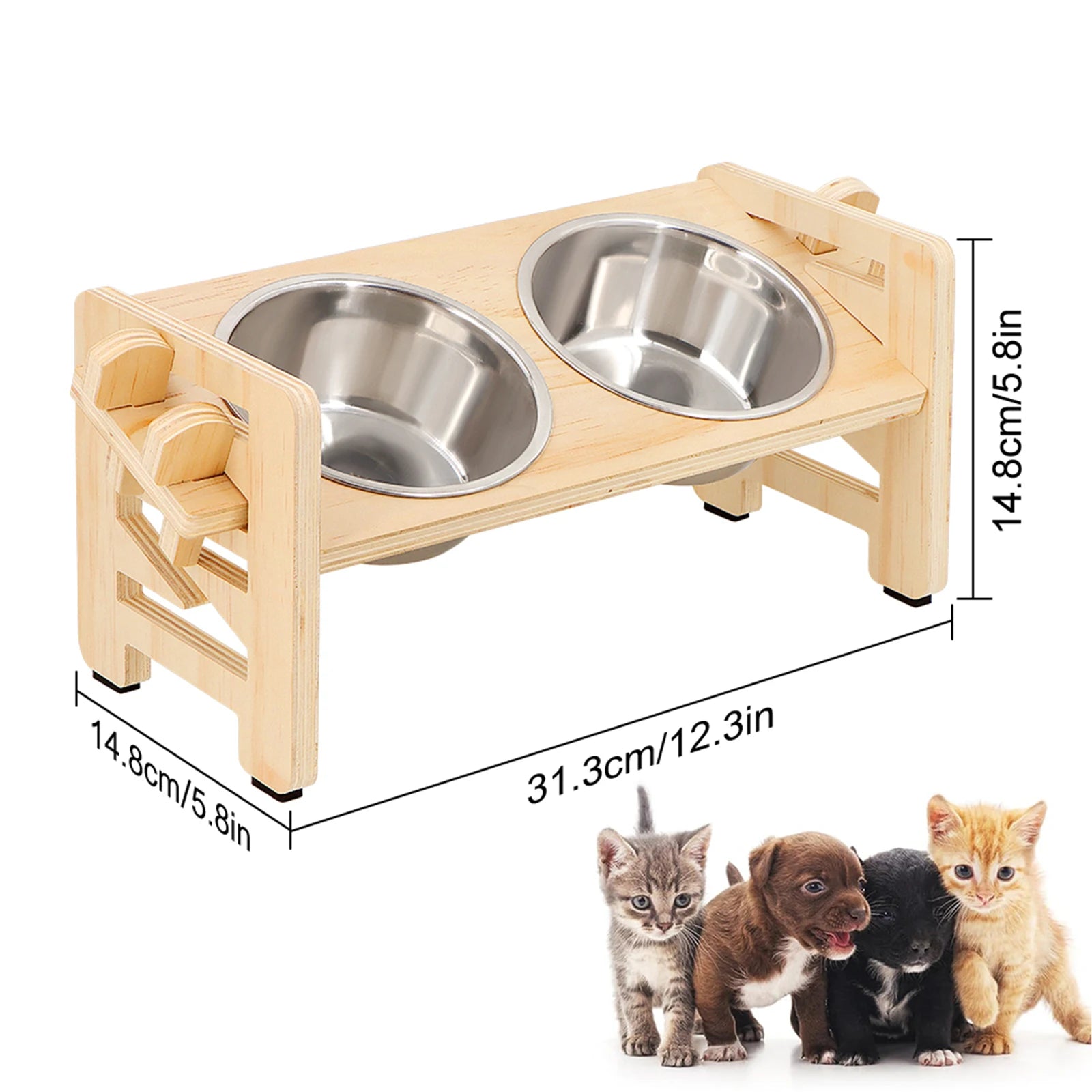 Elevated Pet Dishes Food and Water Feeder