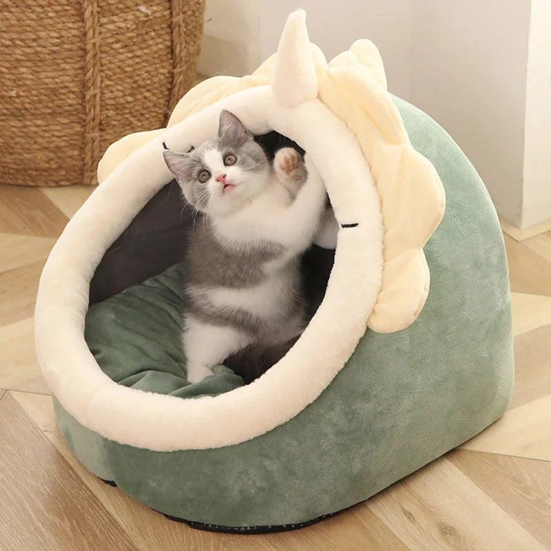 Cat Bed  Washable with dangling ball