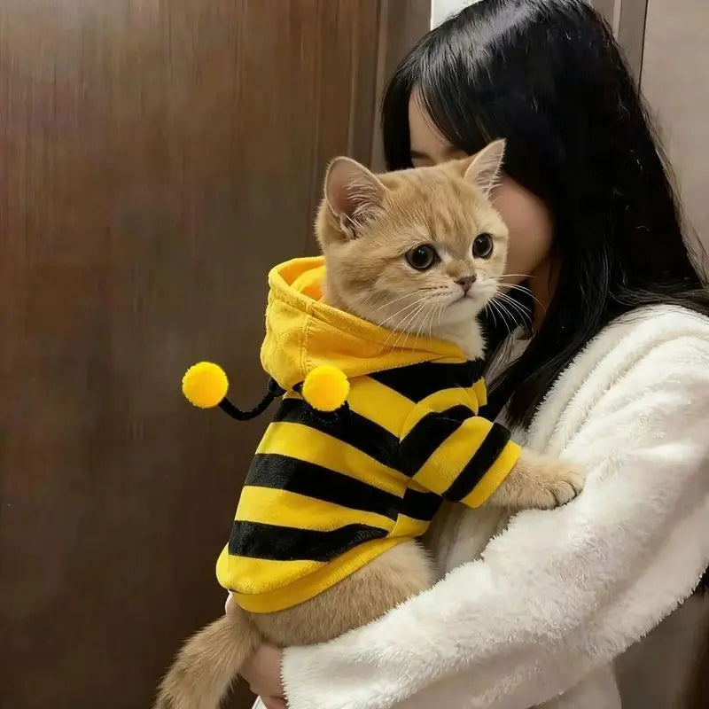 Pet Sweatshirt Bee Design