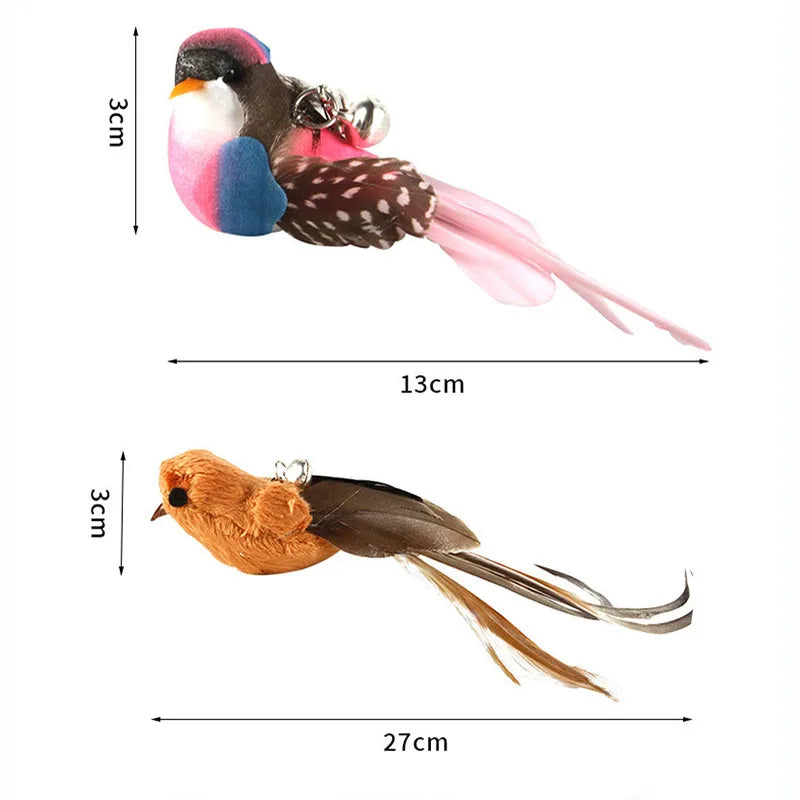 Cat Toys Bird Feather Stick