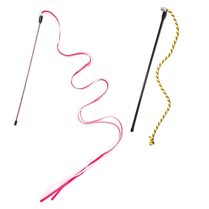 Long Satin Ribbon Cat Teaser