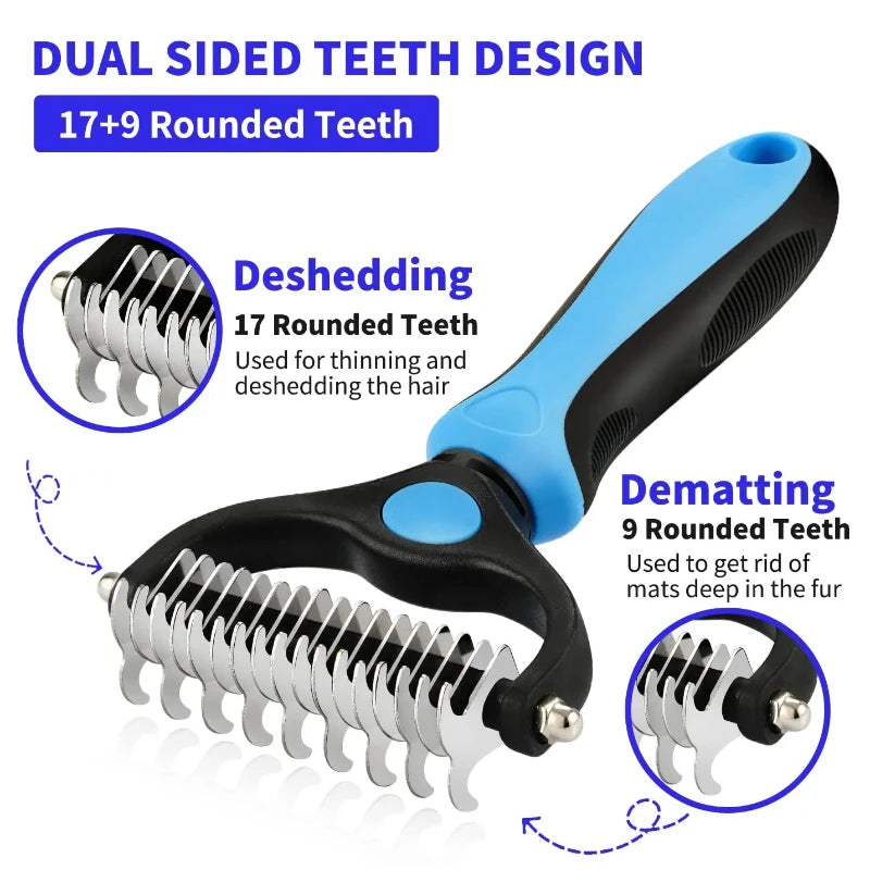 Pet Deshedding Brush Comb