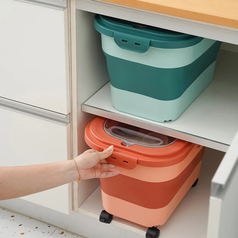 Collapsible Pet Dog Food Storage