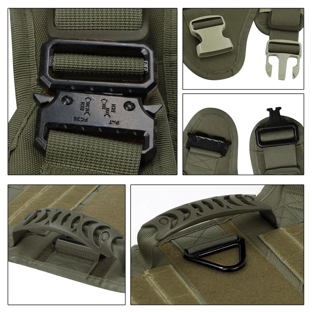 Tactical Dog Harness Leash Collar