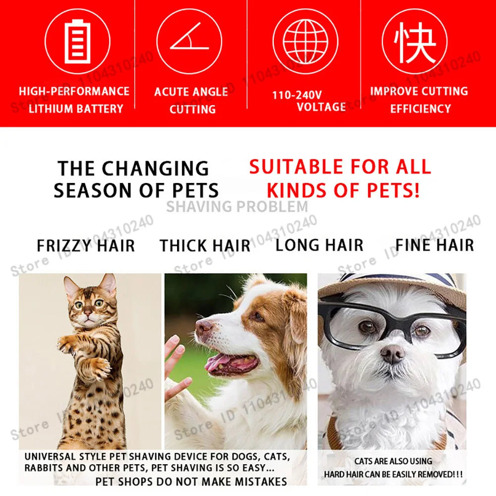 Pet Hair Clippers Grooming  Shaver