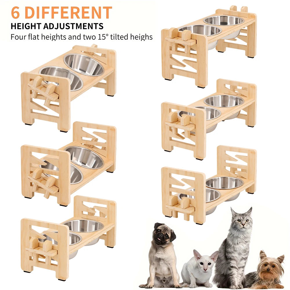 Elevated Pet Dishes Food and Water Feeder