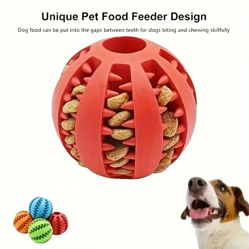 Pet Food Treat Feeder Tooth Cleaning Ball