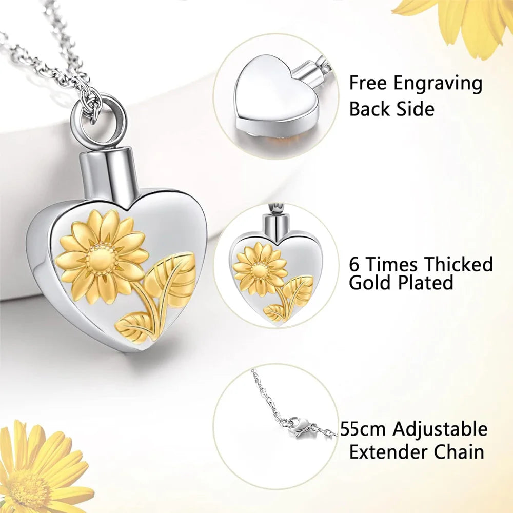 Pet Ashes Urn Locket Necklace