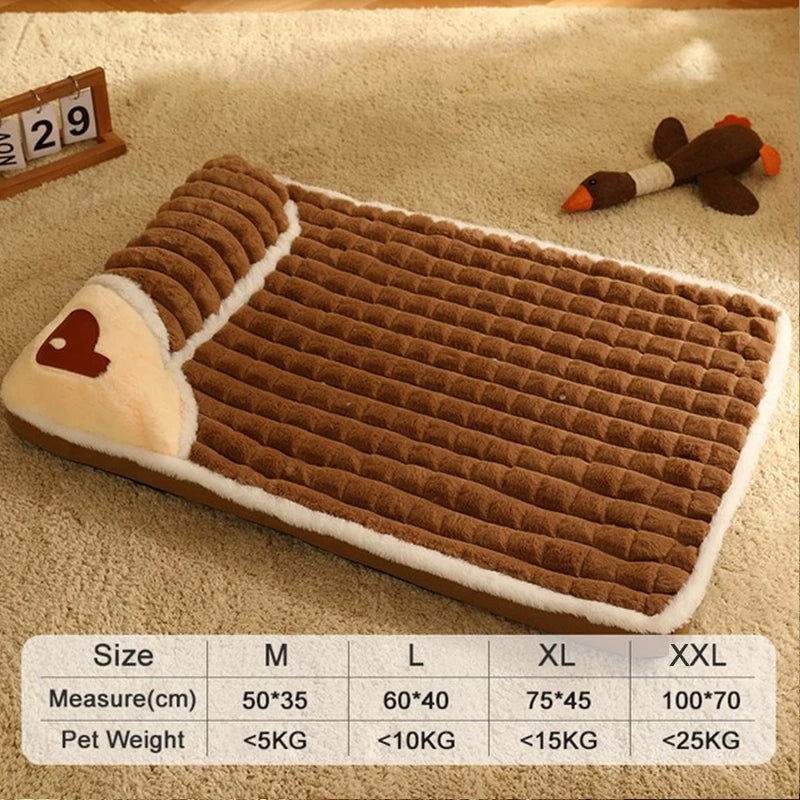 Washable pet bed mat, dogs and cats