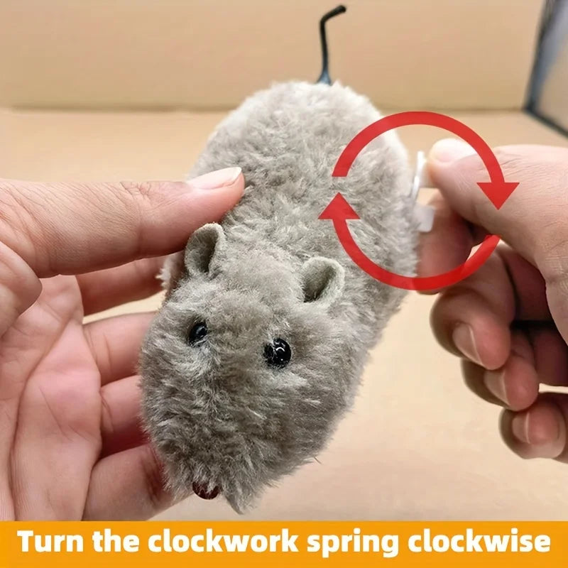 Wind-Up Mouse Toy for Cats Dogs