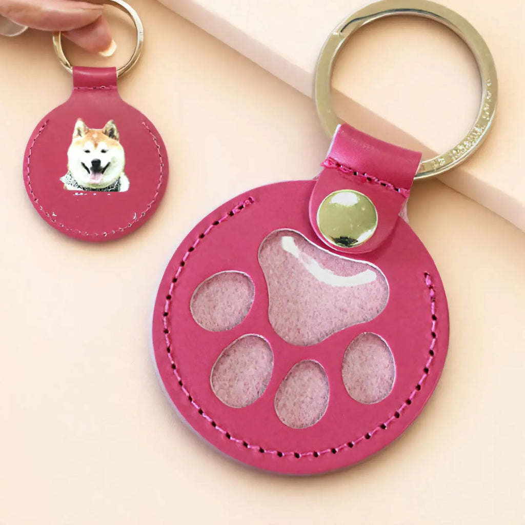 Pet Hair Storage Memorial Keychain