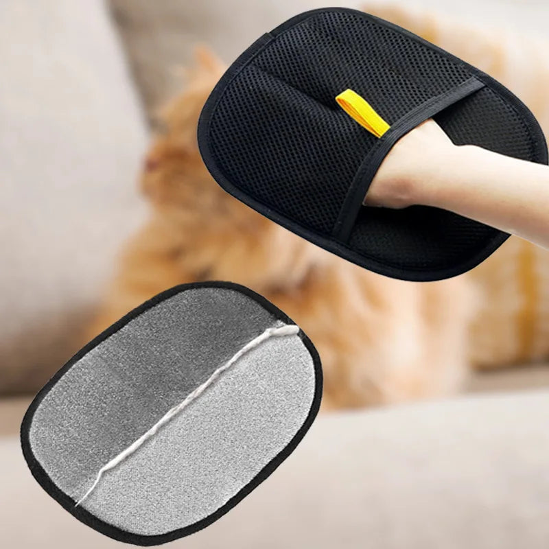 Pet hair removal glove