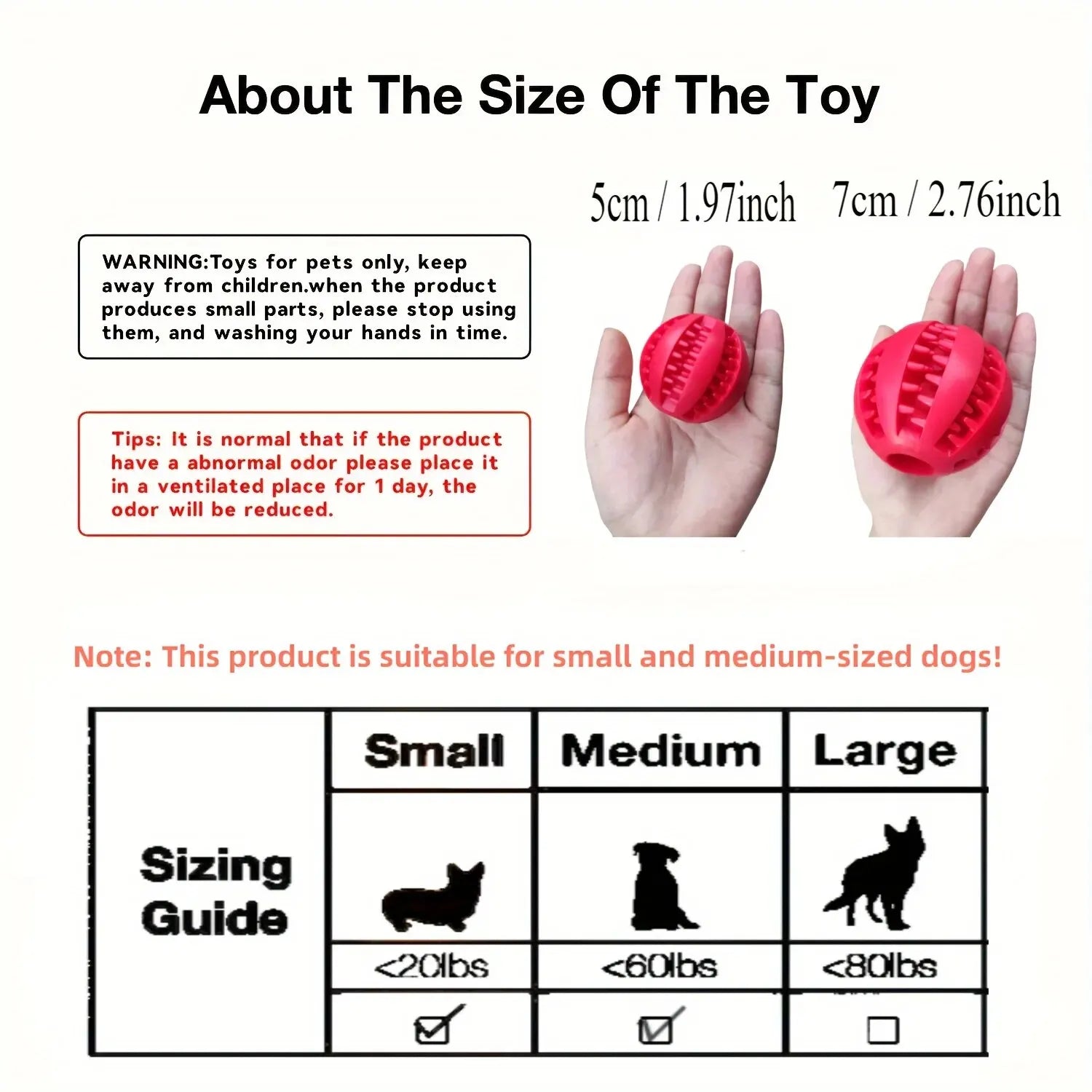 Pet Food Treat Feeder Tooth Cleaning Ball