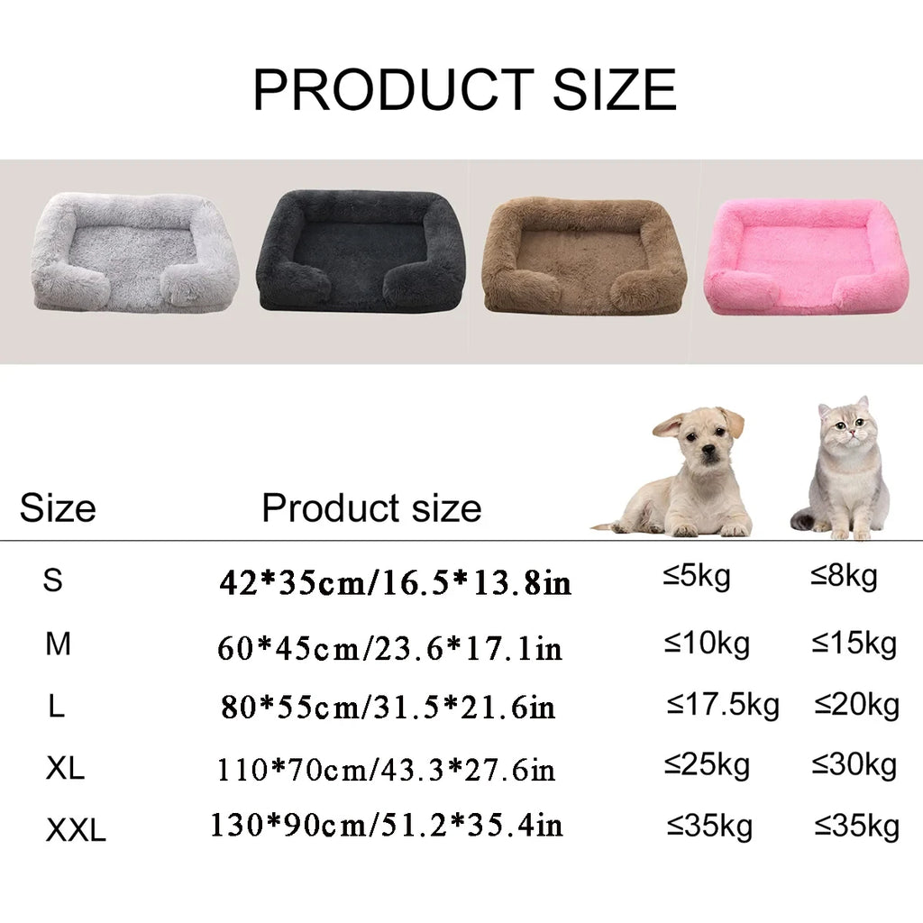 Fluffy Pet Bed Thickened Pad