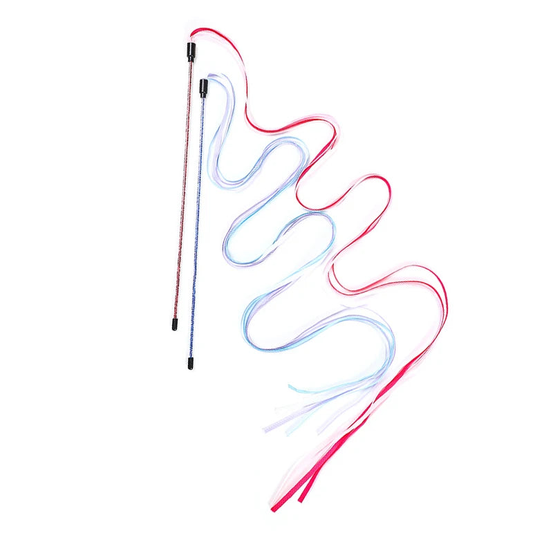 Long Satin Ribbon Cat Teaser