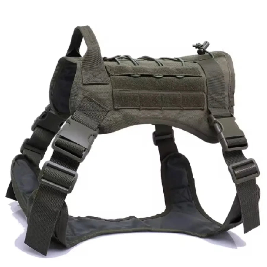 Tactical Dog Harness Leash Collar