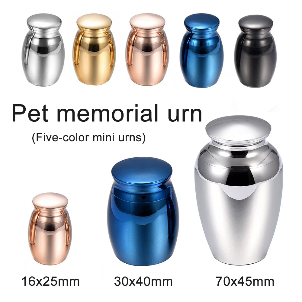 Mini Pet Aluminum Urn