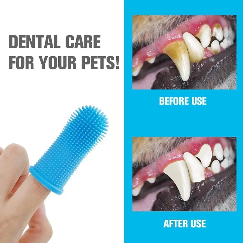 Dog  pet Finger Toothbrush