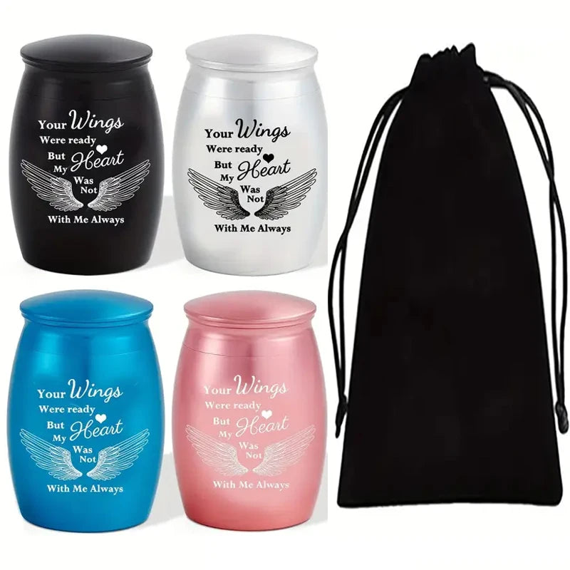 Set of 4 Cremation Mini Urns for Pet Ashes