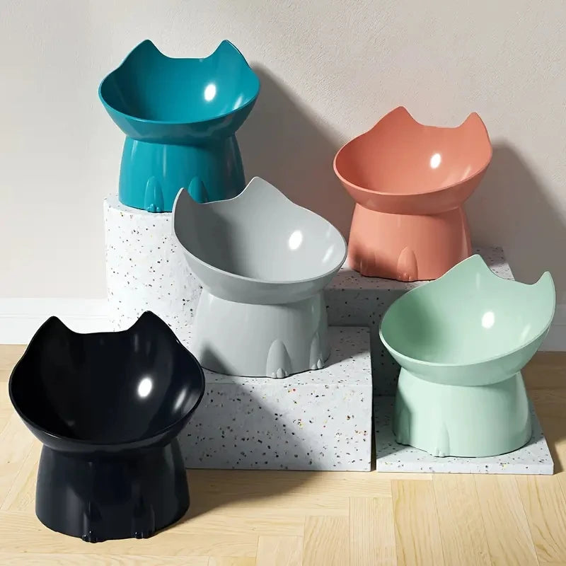 Anti-Tip Elevated Cat Bowl