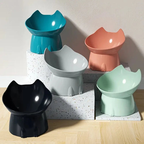 Anti-Tip Elevated Cat Bowl